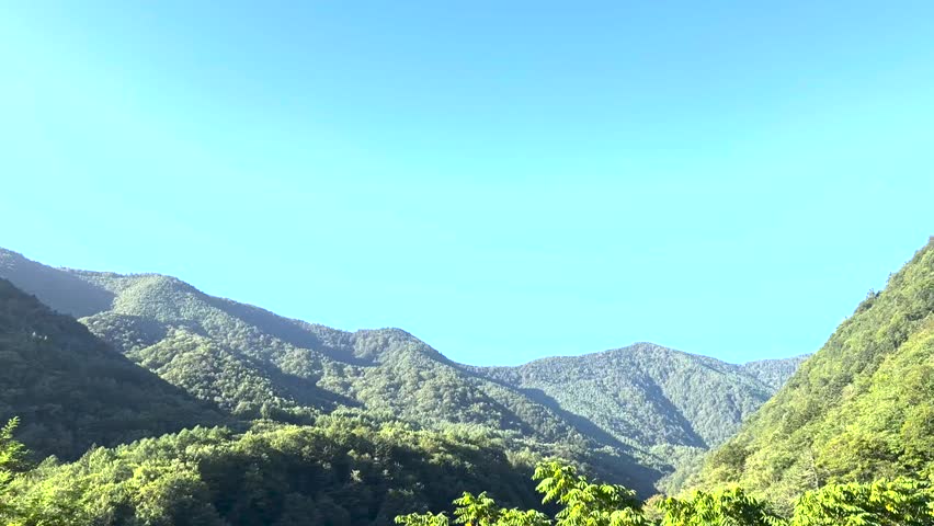 beautiful mountain scenery suburban area