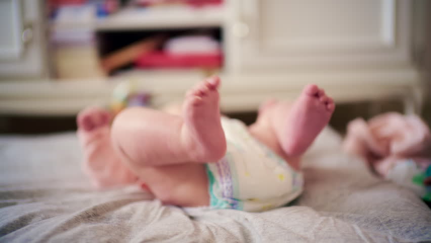 Close up of a newborn baby