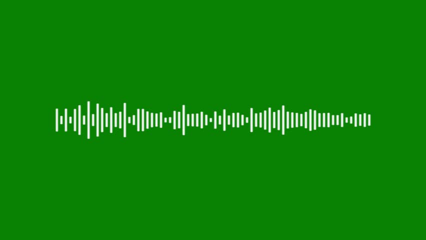 White line sound wave spectrum, 4k audio waveform on green background, abstract music frequency animation, minimalist pulse visualizer, digital sound wave, sleek audio motion.mp4