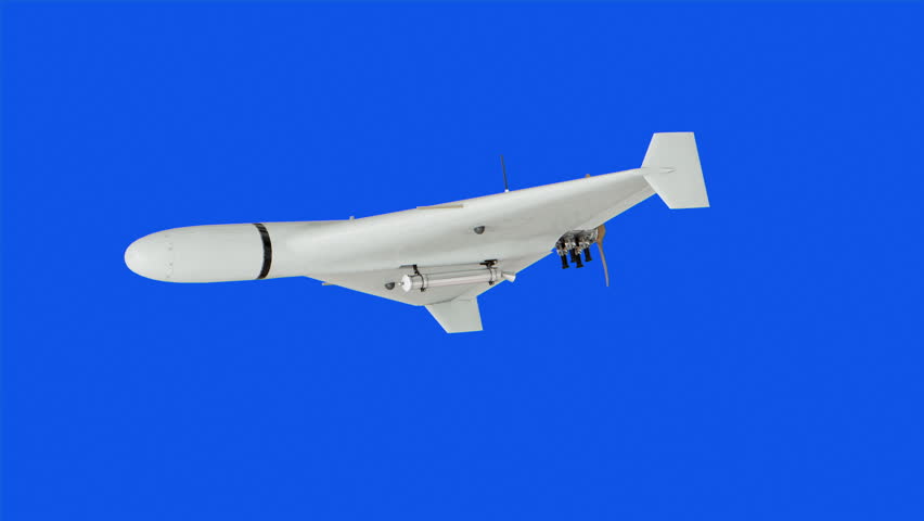 Shahed-136 Drone Specifications Diagram – Military UAV 3D Render