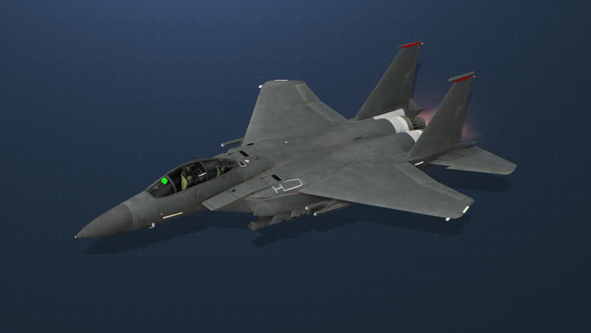 Cinematic F-15E Strike Eagle Fighter Jet in Flight – Digital Render