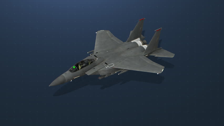 Cinematic F-15E Strike Eagle Fighter Jet in Flight – Digital Render