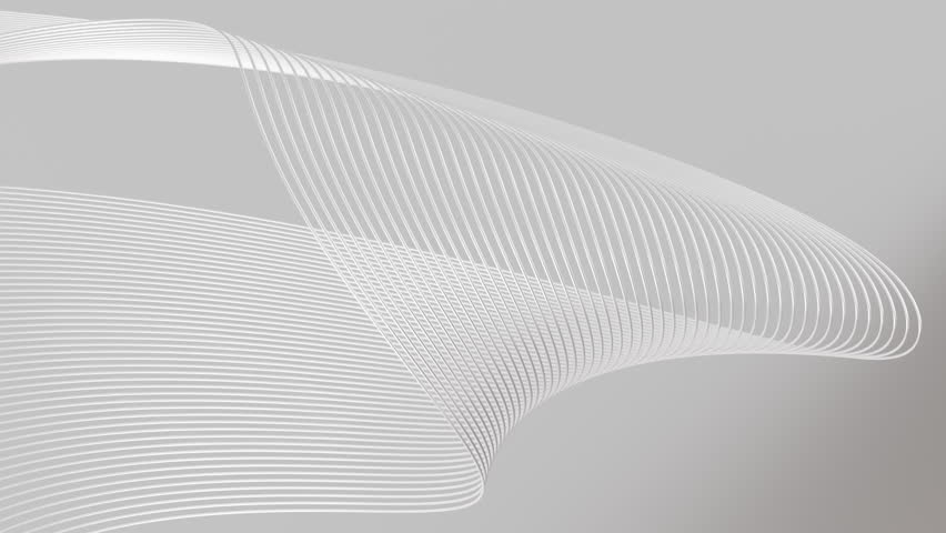 Abstract curved lines background, 3d rendering. Motion Graphic.