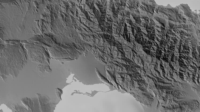 Saint Andrew Parish, Jamaica, extruded from grayscale map