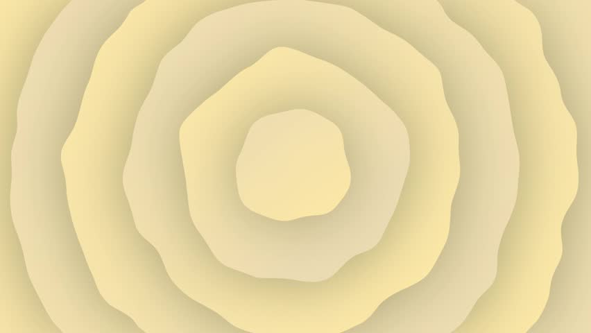 Yellow concentric circles pattern animation