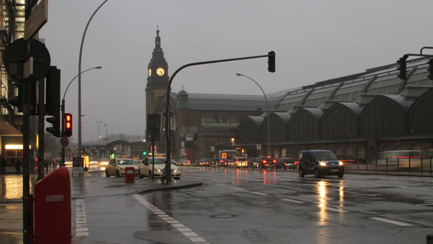Hamburg Germany - Rain Stock Footage Video (100% Royalty-free) 4043902