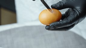Frying the Perfect Egg. How to crack eggs and separate yolks. Demonstration of egg cracking and yolk dividing methods for morning meal - Powered by Shutterstock - Get 15% off with code: PIKWIZARD15