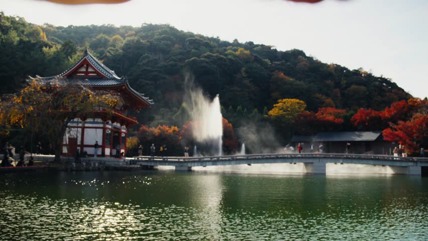 Daigoji temple in kyoto during autumn foliage season
