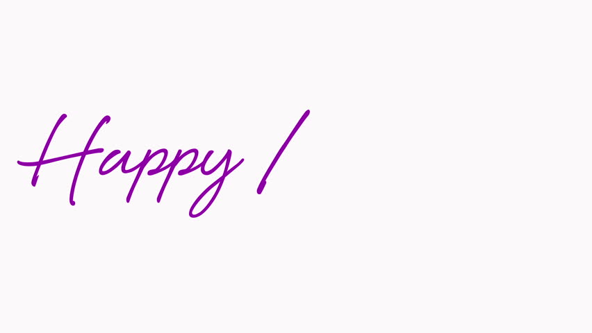 Happy Birthday Written Out In の動画素材 ロイヤリティフリー Shutterstock