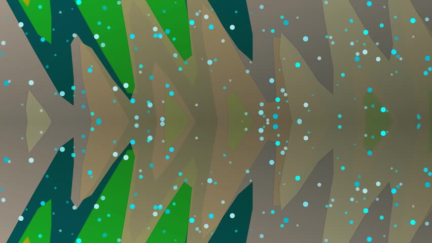 Modern Abstract Geometric Pattern with Circles and Angular Shapes