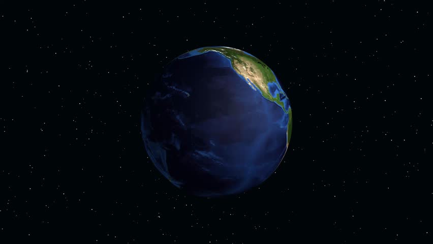 Digital globe rotates and zooms into Ireland, displaying location coordinates and regional demographic information