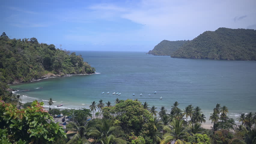 Landscape view of Maracas Bay 