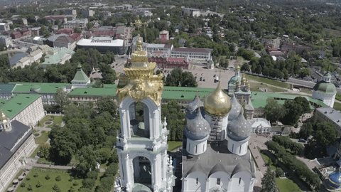 Aerial View of Cathedral Complex in Sergiev Posad