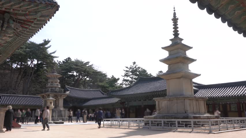 Dabotap and Seokgatap pagodas at Bulguksa Temple, Gyeongju