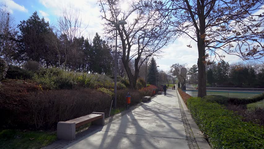 View of Genclik Parki in Ankara Turkey