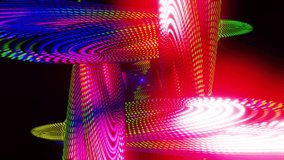 Crimson spiral vortex VJ loop with neon dotted ribbons and pulsing core - Powered by Shutterstock - Get 15% off with code: PIKWIZARD15