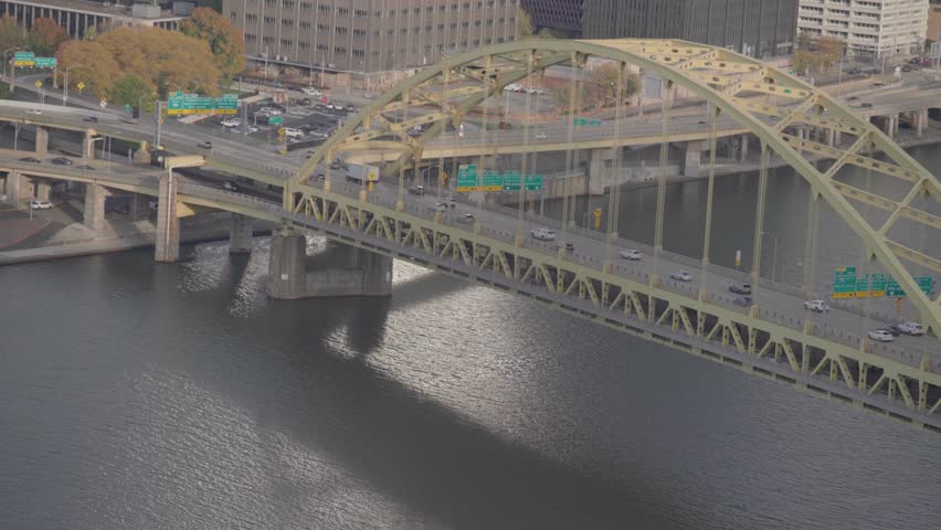 Fort Duquesne Bridge Over Allegheny River in Pittsburgh