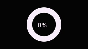 Dynamic ring indicator, digital graphic, data processing concept, 95 percent complete motion - Powered by Shutterstock - Get 15% off with code: PIKWIZARD15