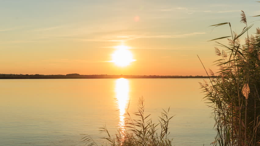 Sunset on the banks of the Loire