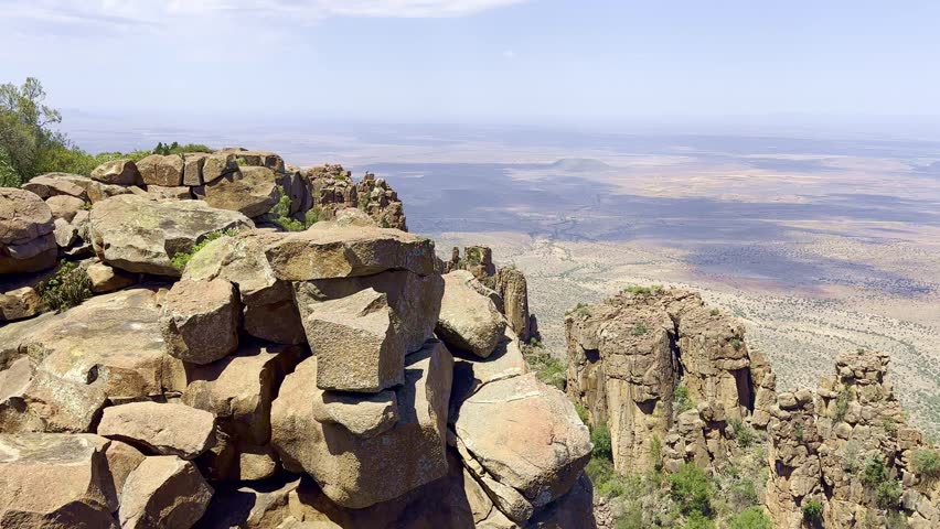 Scenic view of The Valley of Desolation in Graaff-Reinet, South Africa