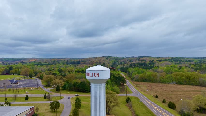 Water Tower Panorama Hamilton AL Apr 1, 2026