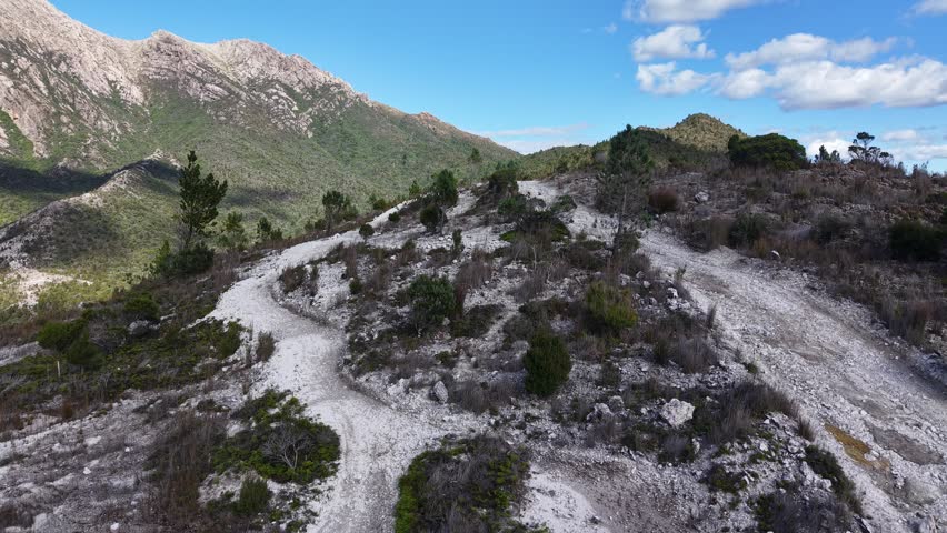 Queenstown, Tasmania, Australia Aerial Drone 4K
