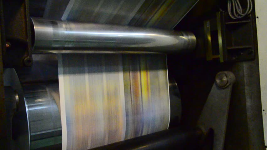 Web Offset Press Printing Todayâs Newspaper, Large web offset printing