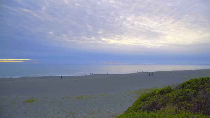 Scenic footage of the rugged California coastline where the Coastal Trail meets the Pacific Ocean near Hidden Beach in Redwood National Park. The video captures the serene atmosphere of the secluded b