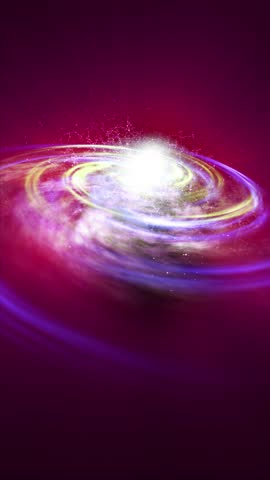 A bright, spiraling galaxy rotates in space, playing with plasma, energy, and light. You can use this animation in some of your astrological and cosmic projects, or use it as backgrounds.
