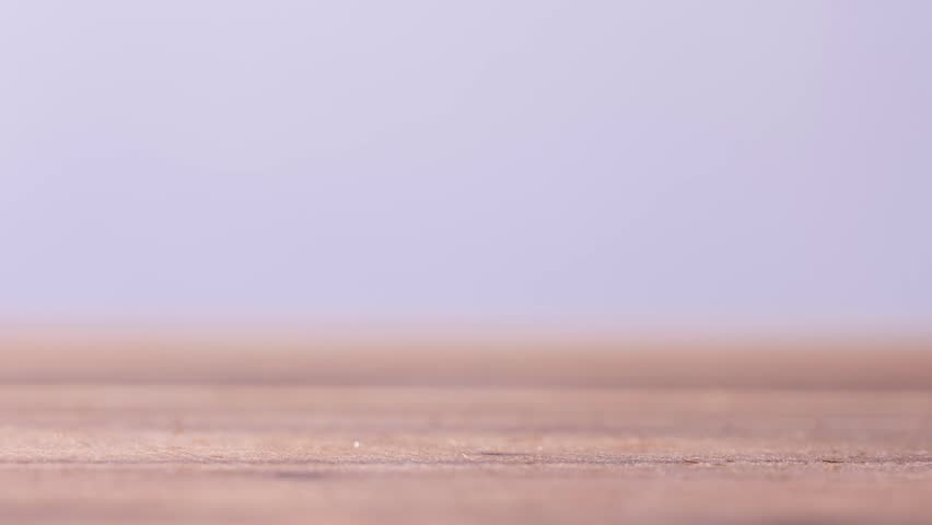 Stop Motion of Penny Stack Forming and Disappearing on Neutral Background