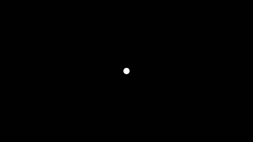 Wi-fi icon animation. Looped. Isolated on black background.