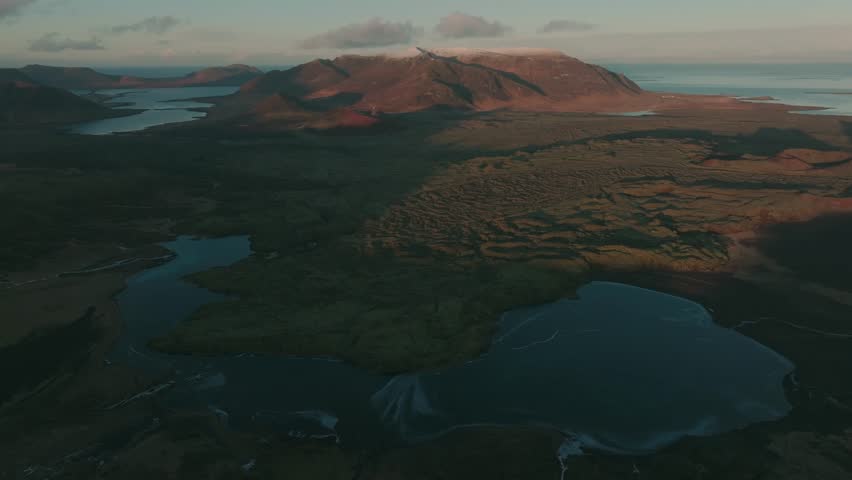 4K Drone Aerial of Alien-Like Landscape in Iceland Cinematic Otherworldly Terrain Shot
