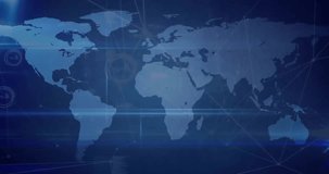 Animation of network of connections over world map. Global connections, computing and data processing concept digitally generated video. - Powered by Shutterstock - Get 15% off with code: PIKWIZARD15