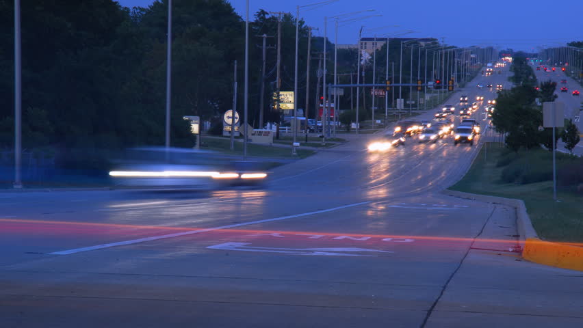 Highway at Night Motion Blur Time Lapse