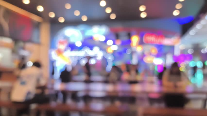 Blurred people