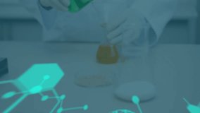 Animation of data processing and digital brain over caucasian female scientist. global science, technology and data processing concept digitally generated video. - Powered by Shutterstock - Get 15% off with code: PIKWIZARD15