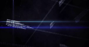Opening frames initiating data HUD unfolding flare sweeping binary flowing showing processing data. Neon, futuristic, dashboard, interface, visualization, analytics, digits - Powered by Shutterstock - Get 15% off with code: PIKWIZARD15