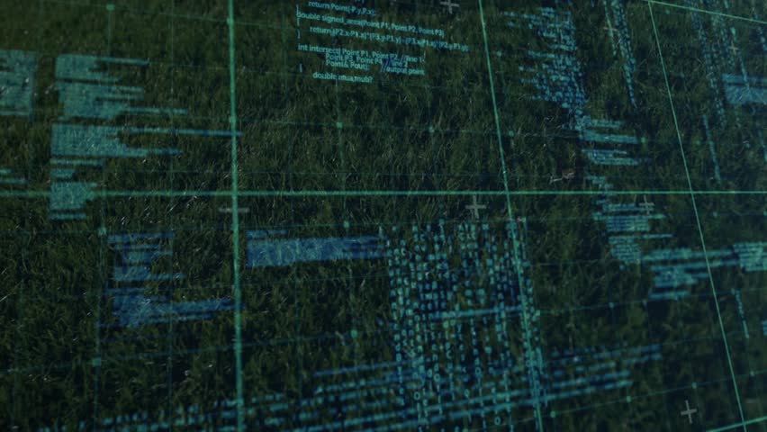 Rolling soccer ball on turf, player in red socks black cleats controlling ball with teal overlay. Overhead, grass, outdoor, athlete, orb, kick, blue