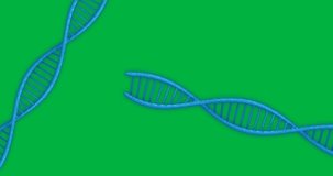 Animation of macro 3d blue dna strands spinning over transparent background. science and research concept digitally generated video. - Powered by Shutterstock - Get 15% off with code: PIKWIZARD15