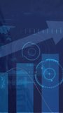 Animation of data processing over clock and cityscape. global business and digital interface concept digitally generated video. - Powered by Shutterstock - Get 15% off with code: PIKWIZARD15