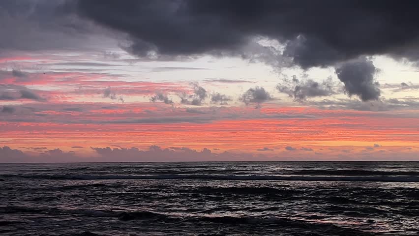 Beautiful sunset over the ocean
