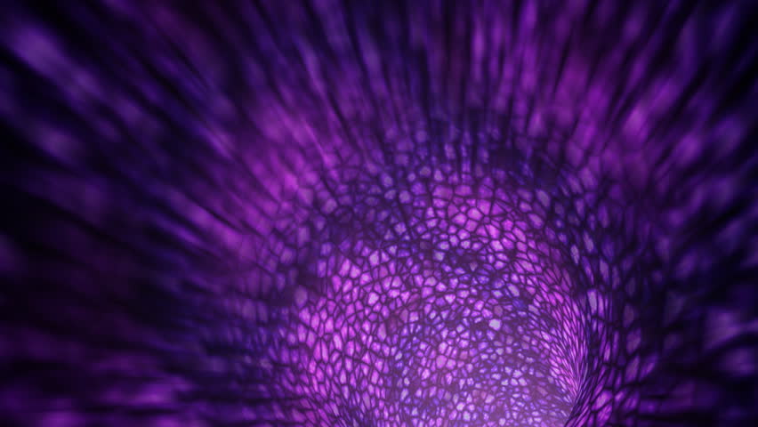 Animated wormhole through space, purple