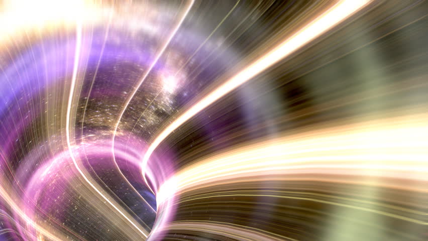 Animated wormhole through space