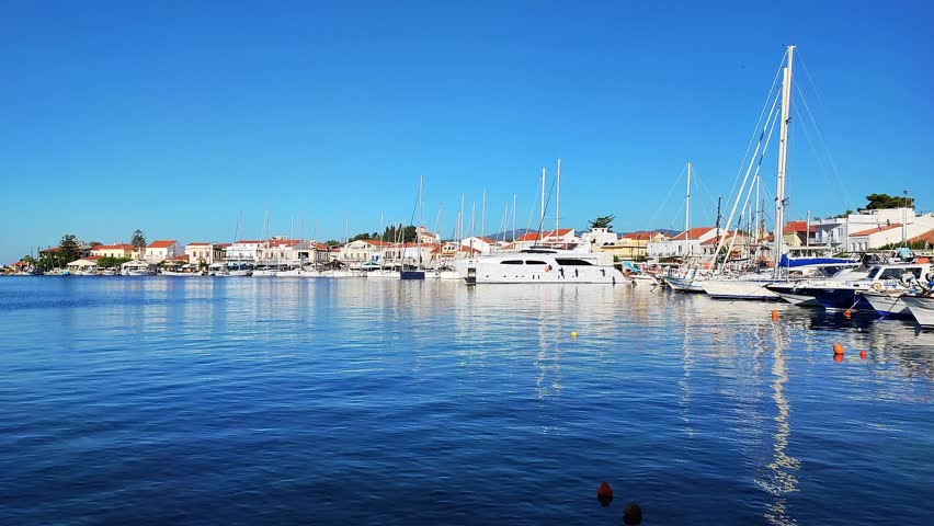The port of  Pithagorio in Samos island, Greece
