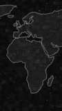 Animation of ai chat and data processing over world map. Global artificial intelligence, cloud computing, digital interface and data processing concept digitally generated video. - Powered by Shutterstock - Get 15% off with code: PIKWIZARD15