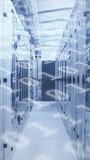Animation of binary coding numbers changing over tech room with computer servers. digital interface global connection and science concept digitally generated video. - Powered by Shutterstock - Get 15% off with code: PIKWIZARD15
