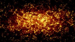 High-quality 4K seamless loop of an intense golden fiery core. Abstract crystal texture with a horizontal glow and dark edges, ideal for cinematic titles, luxury branding and high-energy backgrounds. - Powered by Shutterstock - Get 15% off with code: PIKWIZARD15