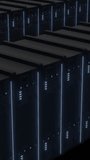 Animation of mathematical data processing over computer servers. Global cloud computing, digital interface and data processing concept digitally generated video. - Powered by Shutterstock - Get 15% off with code: PIKWIZARD15