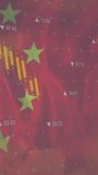 Animation of flag of china and data processing over cityscape. global business, finances and digital interface concept digitally generated video. - Powered by Shutterstock - Get 15% off with code: PIKWIZARD15