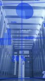 Animation of data processing and mathematical equations against empty computer server room. Cyber security and business data storage technology concept - Powered by Shutterstock - Get 15% off with code: PIKWIZARD15
